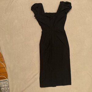 Vintage style, cocktail black pencil dress